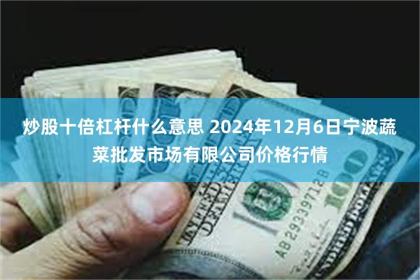 炒股十倍杠杆什么意思 2024年12月6日宁波蔬菜批发市场有限公司价格行情