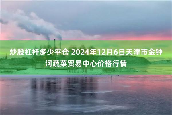 炒股杠杆多少平仓 2024年12月6日天津市金钟河蔬菜贸易中心价格行情