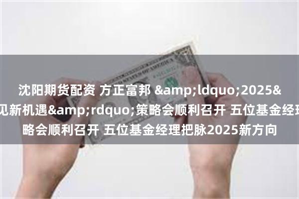 沈阳期货配资 方正富邦 &ldquo;2025&middot;预见新机遇&rdquo;策略会顺利召开 五位基金经理把脉2025新方向